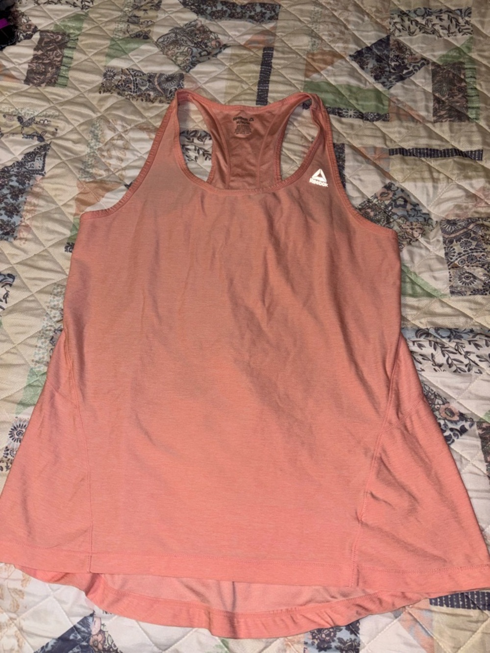 Reebok Pink Coral Racerback Training Tank